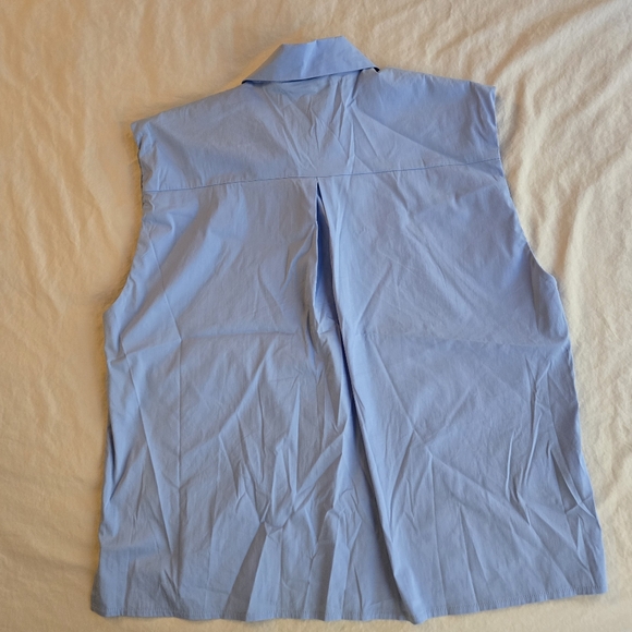 Pinko sz 8 Sleeveless Women's Top Light Blue - Picture 4 of 6
